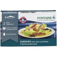Sardinen ohne Haut in Sonnenblumenöl Fisch Fischkonserven