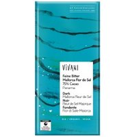 Feine Bitterschokolade mit Flor de Sal aus Mallorca Süßigkeiten & Knabbern Schokotafeln