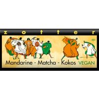 Bitterschokolade mit Mandarine, Grüntee & Kokosnougat, handgeschöpft Süßigkeiten & Knabbern Zotter-Schokolade