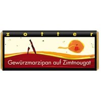 Dunkle Bergmilchschokolade mit Gewürzmarzipan & Zimtnougat, handgeschöpft Süßigkeiten & Knabbern Zotter-Schokolade