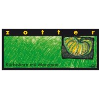 Dunkle Milchschokolade mit Kürbiskernnougat & Marzipan, handgeschöpft Süßigkeiten & Knabbern Zotter-Schokolade
