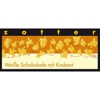 Weiße Schokolade mit Mandel-Haselnusskrokant, handgeschöpft Süßigkeiten & Knabbern Zotter-Schokolade