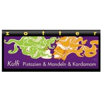 Dunkle Milchschokolade mit Pistazien, Mandeln & Kardamom, handgeschöpft Süßigkeiten & Knabbern Zotter-Schokolade