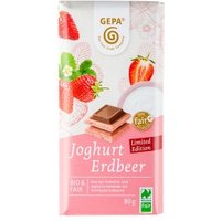 Weiße Joghurtschokolade & Vollmilchschokolade mit Erdbeere Süßigkeiten & Knabbern Schokotafeln
