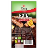 Rote Seitan-Bratwurst Wheaty Kühltheke Soja & Seitan