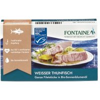 Weißer Thunfisch in Sonnenblumenöl Fisch Fischkonserven
