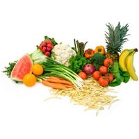 Obst- und Gemüsekiste, klein Obst, Gemüse & Eier Bio-Kisten