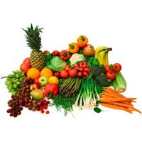 Obst- und Gemüsekiste, groß Obst, Gemüse & Eier Bio-Kisten