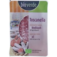Salami Toscanella, luftgetrocknet, geschnitten Wurst Salami