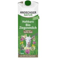 Haltbare Ziegenmilch Kühltheke Milchprodukte