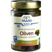 Grüne & Kalamata-Oliven al naturale ohne Stein, geölt Feinkost & Aufstriche Antipasti