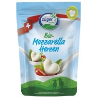Mozzarella-Herzen Kühltheke Weichkäse