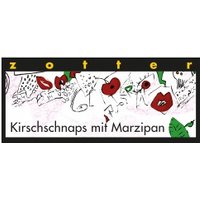 Bitterschokolade mit Kirschschnaps & Marzipan, handgeschöpft Süßigkeiten & Knabbern Zotter-Schokolade