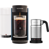 Nespresso VERTUO UP Ocean Blue & Aeroccino4 Vertuo Kaffeemaschine