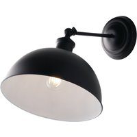 Charleston Wall Dome Light, Black White, E27