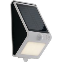 Open Outdoor Solar Integrated LED Wall Light, White Black, IP54, 4000K