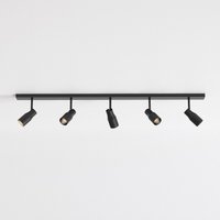Apollo Five Bar 5 Light Spotlight Matt Black, GU10