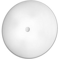 Centro Designer Glass Simple Flush Ceiling Light Polished Chrome, 4x E27