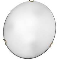 Moon Lifestyle Glass Simple Flush Ceiling Light Antique Brass, 2x E27