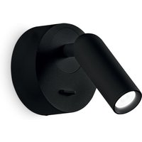 Bean LED Decorative Round Reading Light Black, 3000K 3.5W