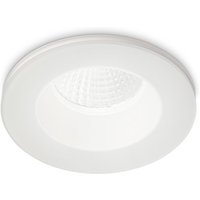 Room-65 Round Recessed Downlight White IP65, 3000K, 8W