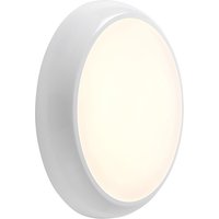 Hero Dimmable 18W LED Round Flush Light Gloss White with Emergency & Sensor 150Ëš detection angle, IP65