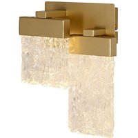 Boston Wall Lamp, 2 x 4.5W LED, 3000K, Painted Brushed Gold, 3yrs Warranty