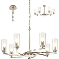 Seward Pendant, Semi Ceiling, 7 x E14, Polished Nickel