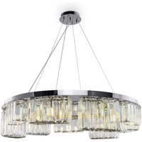 Modern Colline 9 Light Chrome Pendant Ceiling Light