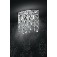 BREEZE Wall Light Chrome, K9 Crystals 40x36cm