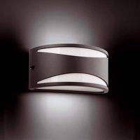 Bonn 1 Light Outdoor Wall Light Dark Grey IP44, E27
