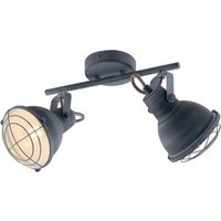 CUBA 2 Light Twin Spotlight Grey 44.5x17x13cm
