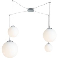 LAMPD 4 Light Cluster Pendant Ceiling Light White 250cm