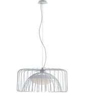COUGAR LED Wire Frame Pendant Ceiling Light White 1920lm 4000K 50x26cm