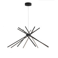 SHANGHAI LED Pendant Ceiling Light Black 2370lm 4000K 113x51.5cm