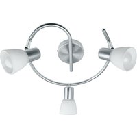 SPOT 3 Light Multi Arm Semi Flush Ceiling light Nickel 32x15cm