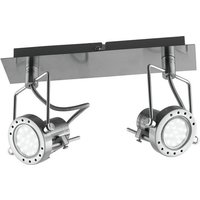 SPOT LED 2 Light Twin Spotlight Nickel 400lm 2700K 34x16cm