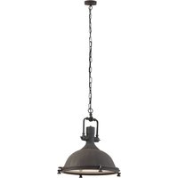 Eliga Dome Pendant Ceiling Lights Brown Rust, Glass Matt