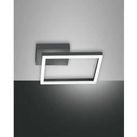 Bard Integrated LED Semi Flush Light Anthracite Glass