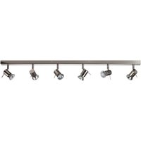 Penna 6 Light Spotlight Bar Matt Nickel