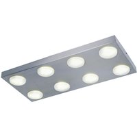 Kyoto 8 Light Flush Ceiling Light Aluminum