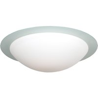 Dubro Bowl Semi Flush Ceiling Light White