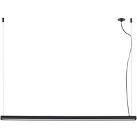 Vico 115cm Black Pendant Lamp With Recessed Canopy