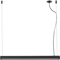 Vico 60cm Black Pendant Lamp With Recessed Canopy