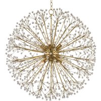Dunkirk 10 Light Chandelier Brass, Crystal