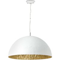 Magma 3 Light Dome Ceiling Pendant White, Gold, E27