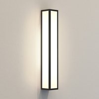 Salerno Bathroom Flush Wall Light Textured Black IP44, LED E14