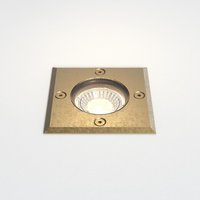 Gramos Outdoor Square Coastal Recessed Ground Light Solid Brass