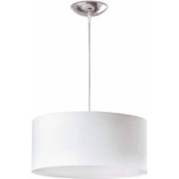 Seven 2 Light Small Round Ceiling Pendant White, E27
