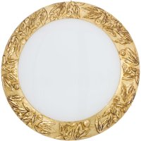 Serena Glass Decorative Flush Ceiling Light 3 Light 24 Carat Gold